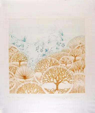 Гравюра Pierron - Le Bosquet