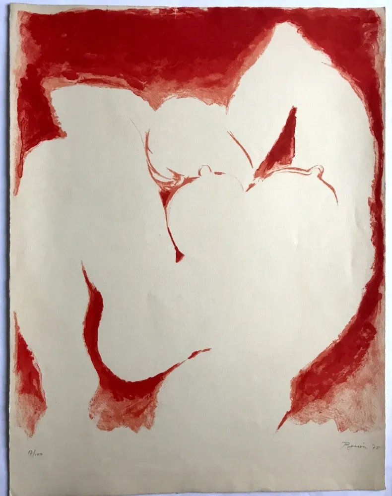 Литография Pignon - Nu blanc / Salon de Mai