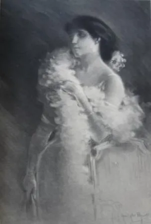 Mezzotint Piguet - Elégante