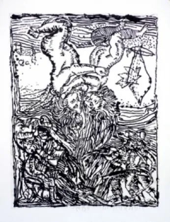 Акватинта Pincemin - Sans titre