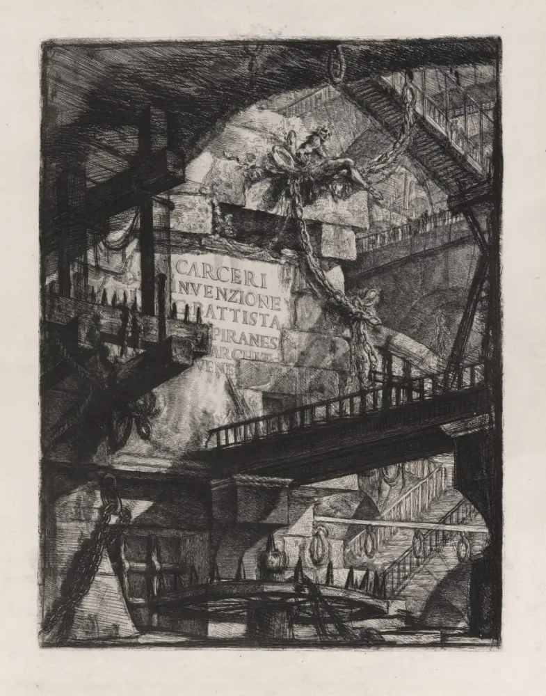 Офорт Piranesi - Carceri d' invenzioni frontispicio
