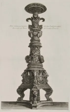 Гравюра Piranesi - Perspectiva de candelabro