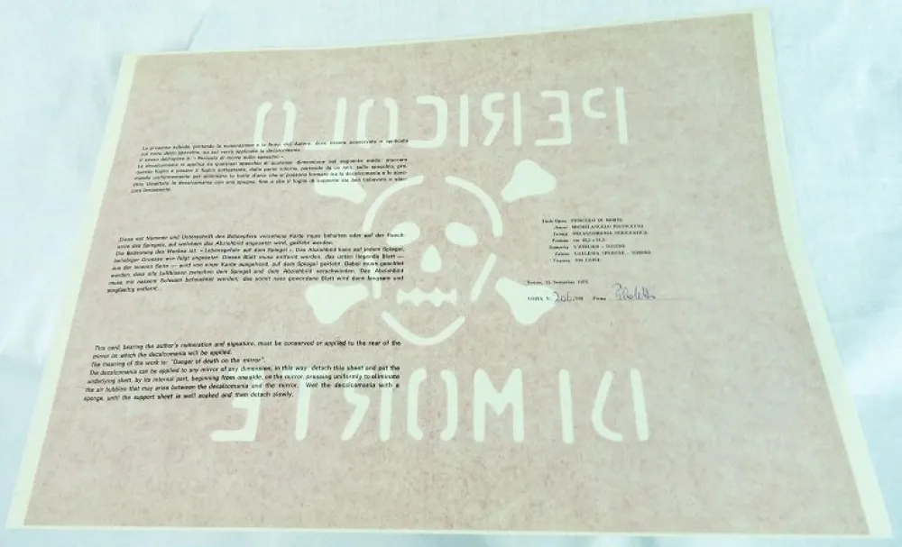 Многоэкземплярное Произведение Pistoletto - Kölner Kunstmarkt 1971