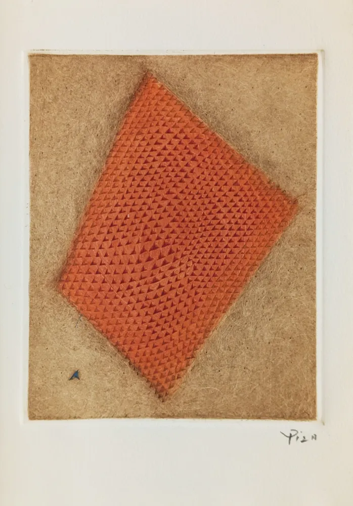 Гравюра Piza - Carte de Voeux - Galerie Michel (Paris) 