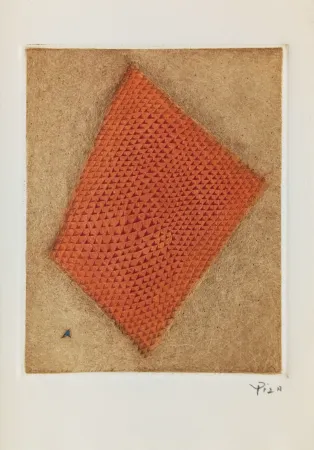 Гравюра Piza - Carte de Voeux - Galerie Michel (Paris) 