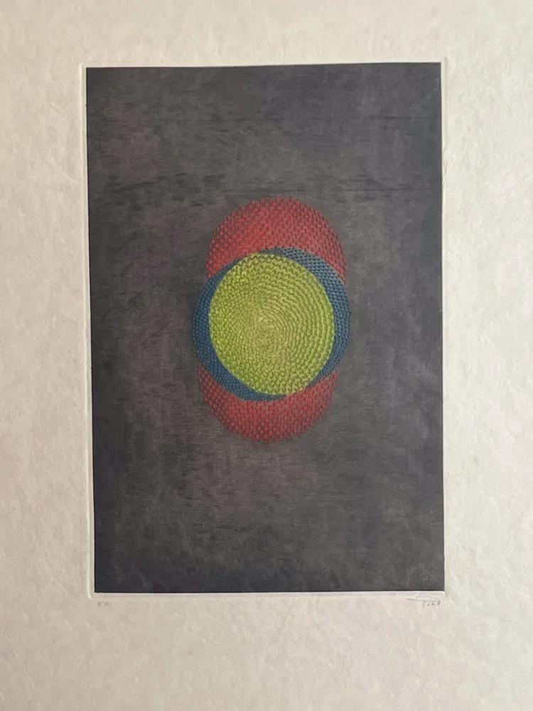 Гравюра Piza - Rouge bleu vert 