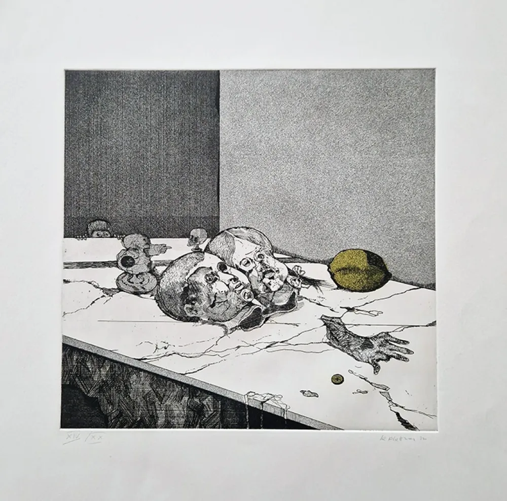 Офорт Plattner - Il tavolo