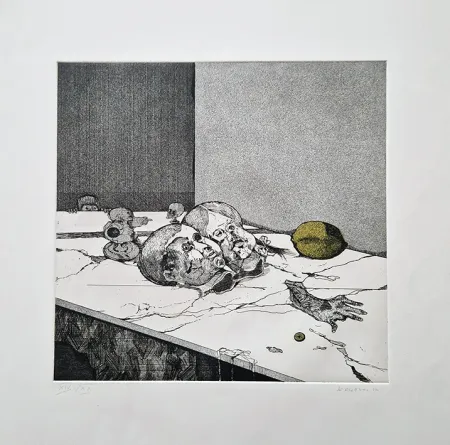 Офорт Plattner - Il tavolo