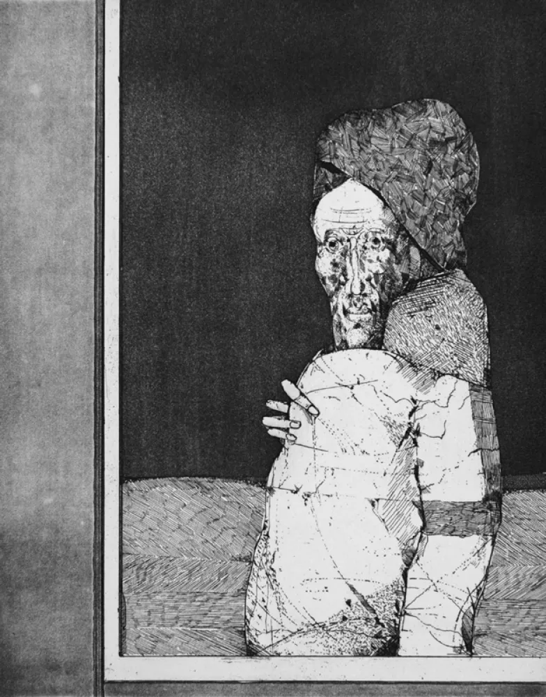 Офорт Plattner - La finestra