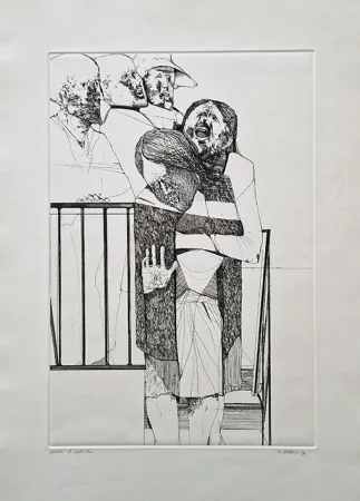 Офорт Plattner - L'urlo