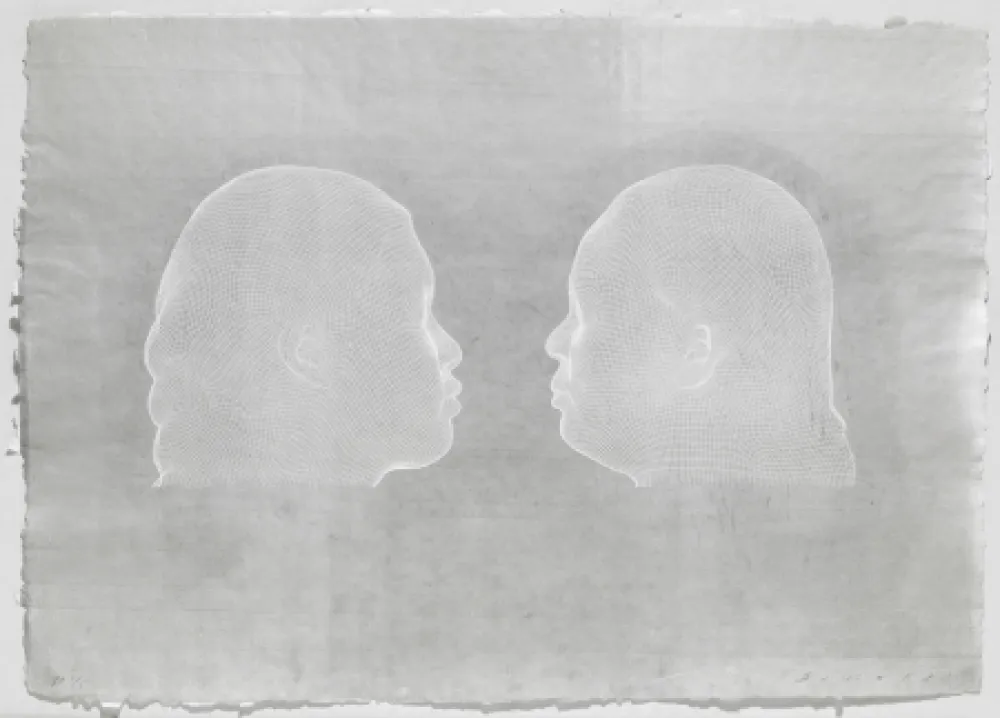 Гравюра Plensa - Nuria et Irma (blanc)