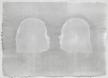 Гравюра Plensa - Nuria et Irma (blanc)