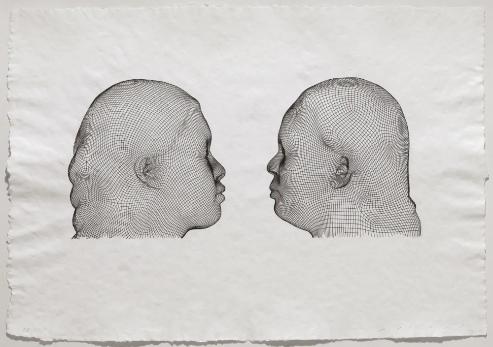 Гравюра Plensa - Nuria & Irma (noir)