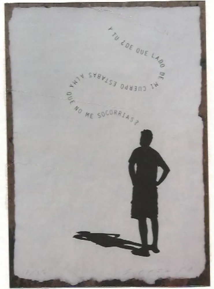 Гравюра Plensa - Pensando en Valente