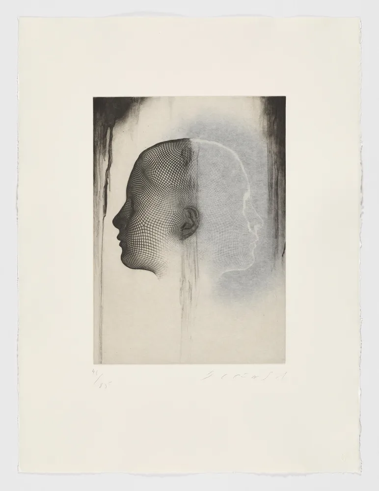 Офорт Plensa - Sin titulo