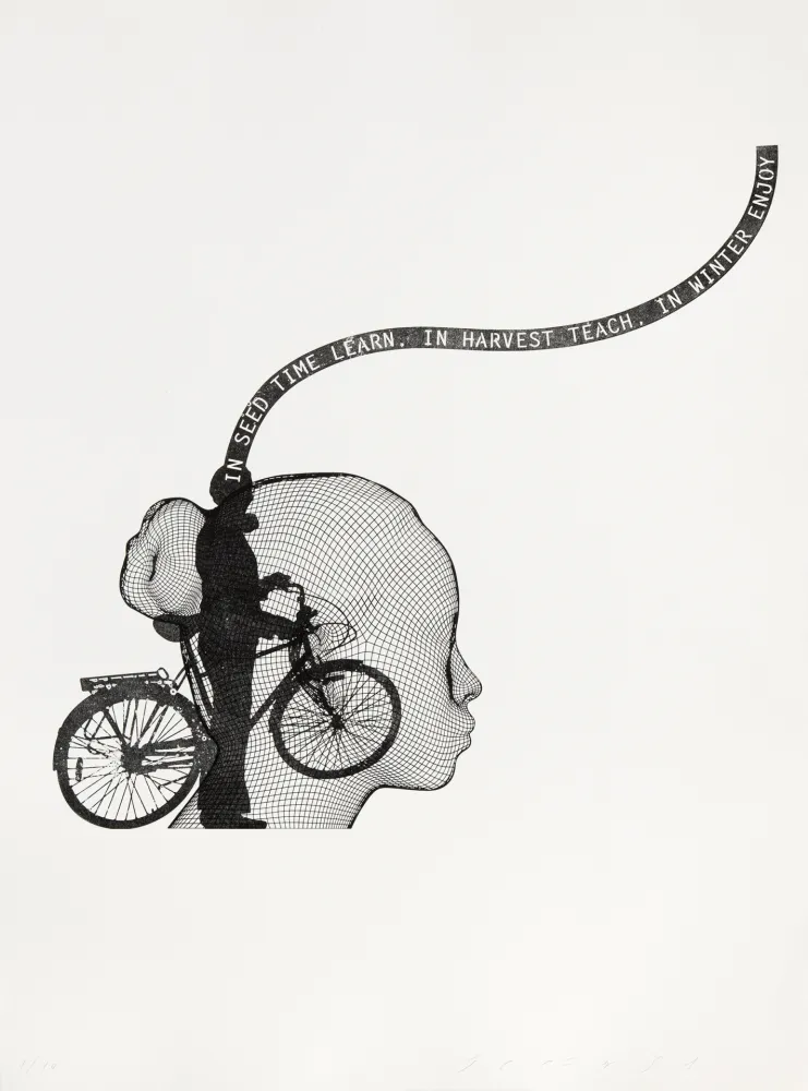 Гравюра Plensa - Suite du temps VII