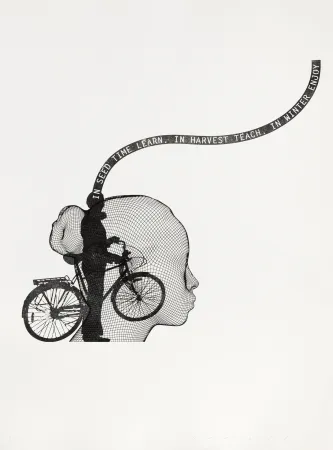 Гравюра Plensa - Suite du temps VII