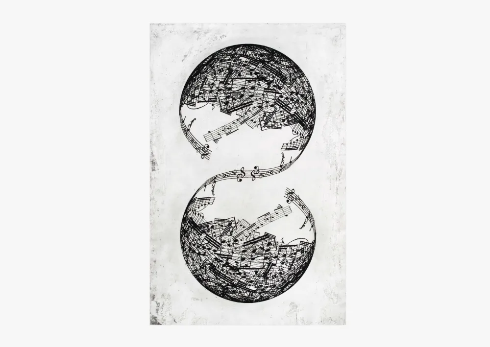 Гравюра Plensa - Symétrie