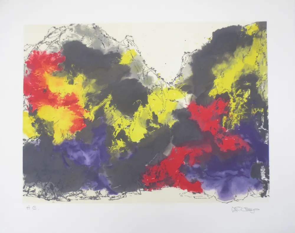 Литография Po Chung - Spring river