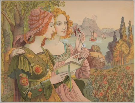 Литография Point  - La légende dorée, 1897