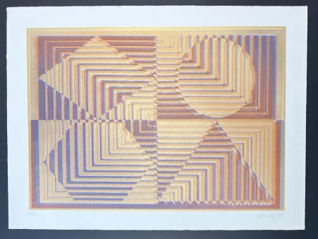 Сериграфия Polesello - Rogelio Polesello (1939-2014) - Agata - Screen printing on BFK Rives paper - 1975