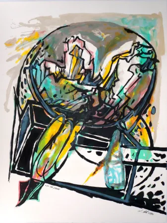 Литография Poli - Cohérence, le Monde