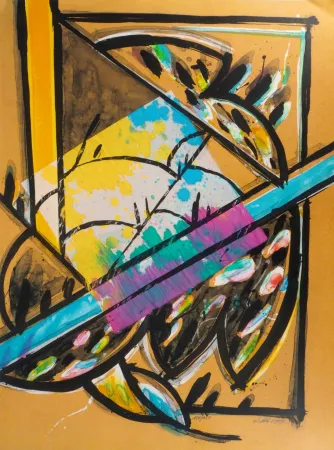 Литография Poli - Les Perruches