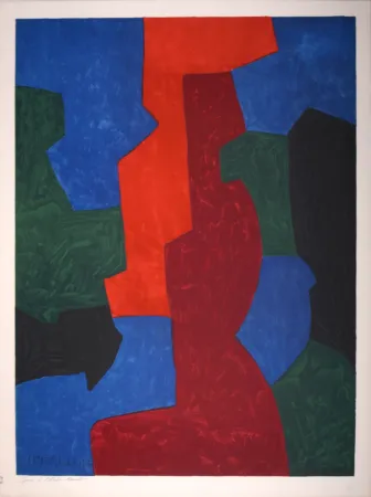 Литография Poliakoff - Composition, 1975