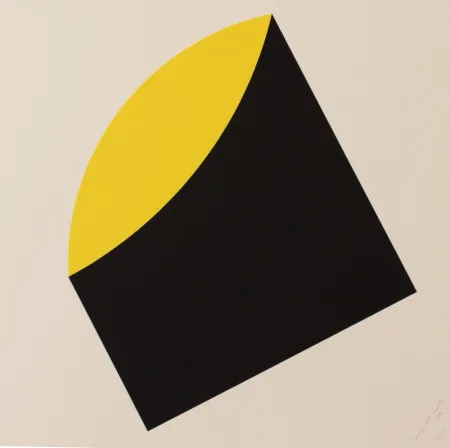 Литография Polk Smith - BLACK-YELLOW - EXACTA FROM CONSTRUCTIVISM TO SYSTEMATIC ART 1918-1985