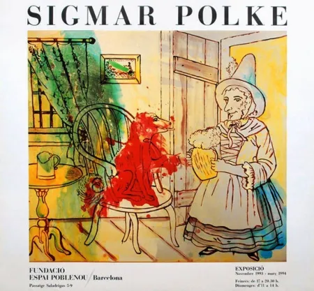 Афиша Polke - Exhibition Poster Espai Poblenou