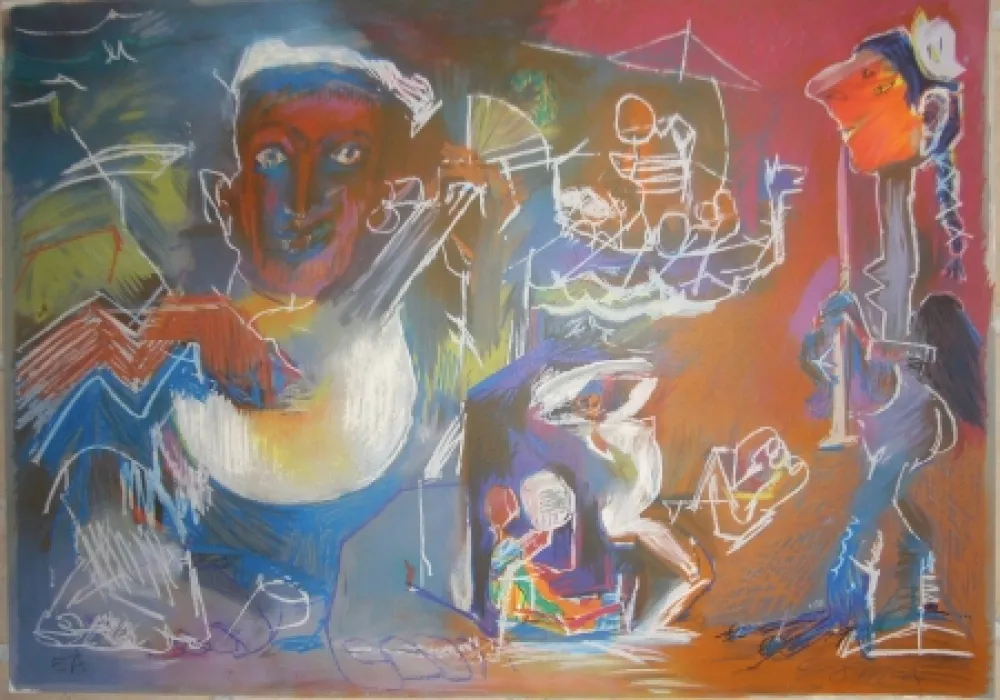 Литография Pomar - Sans titre