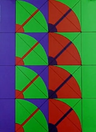 Литография Pomodoro - Untitled geometric abstract