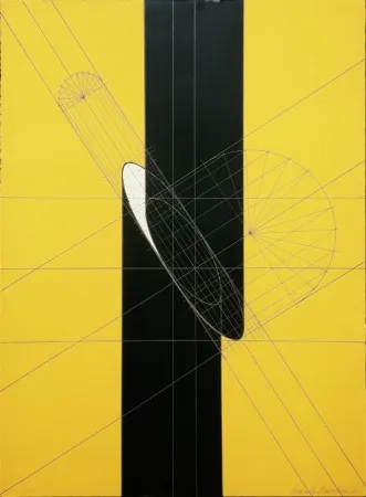 Литография Pomodoro - Untitled (Slashed column)