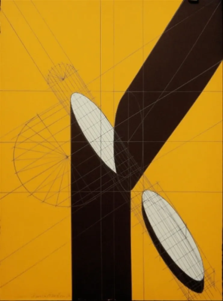 Литография Pomodoro - Untitled (Spliced Column)