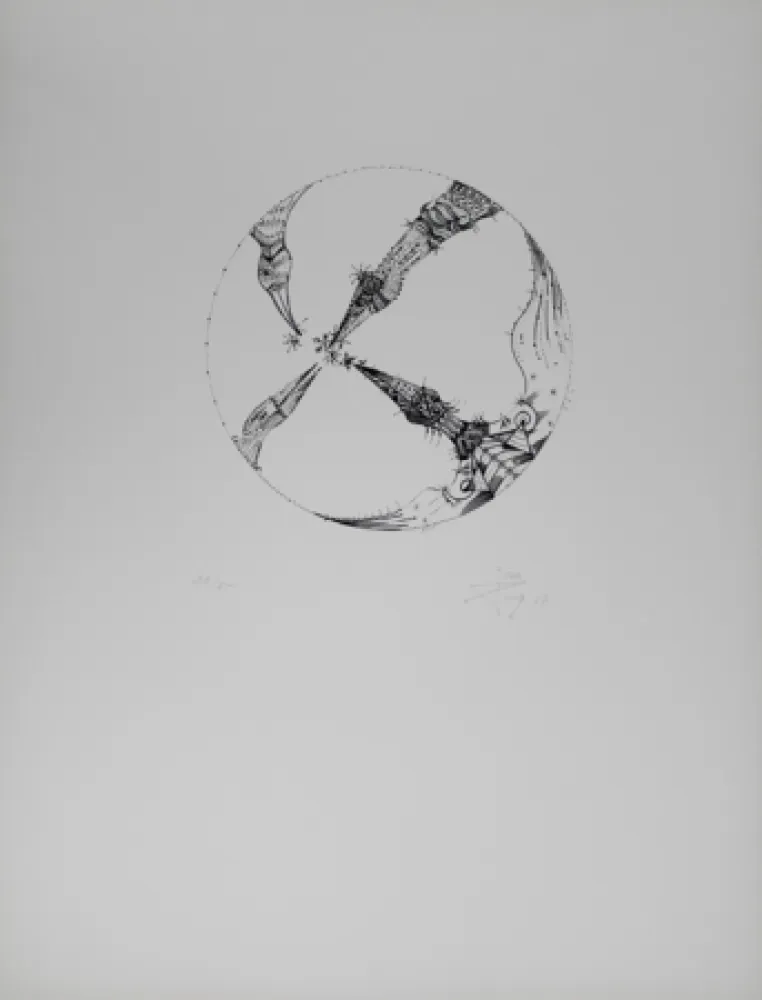 Литография Ponç - 4 pájaros (4 Birds)