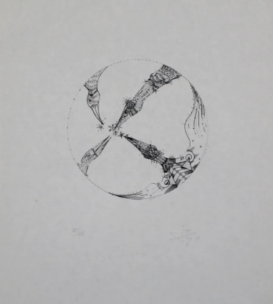 Литография Ponç - 4 pájaros (4 Birds)