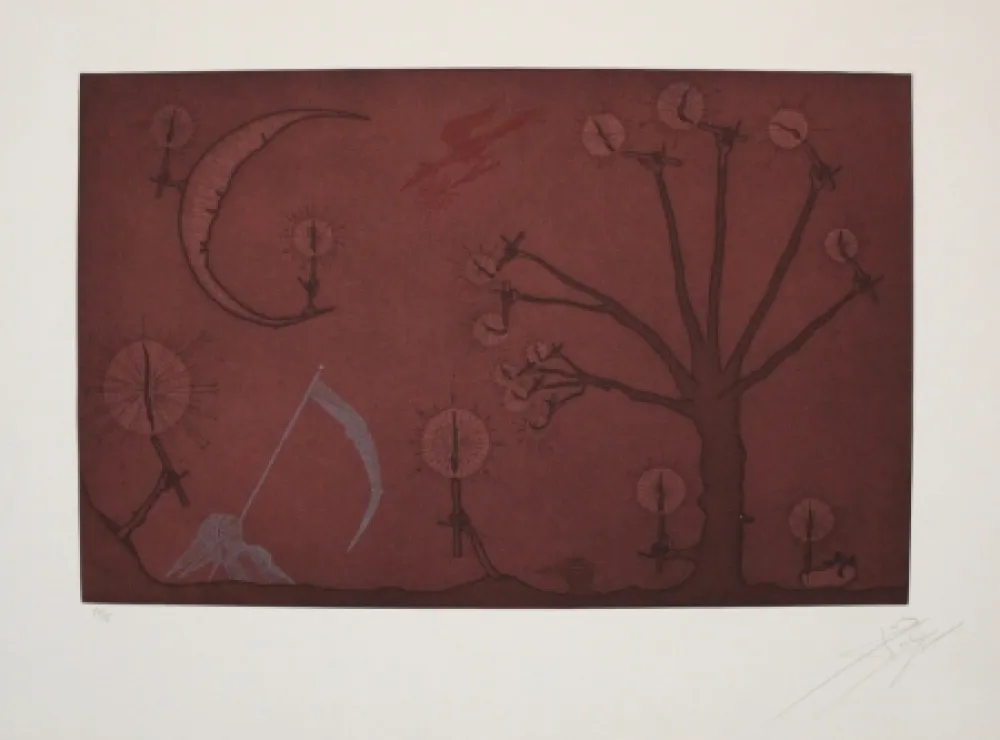 Офорт И Аквитанта Ponç - Capvespre Màgic / Enchanted Evening