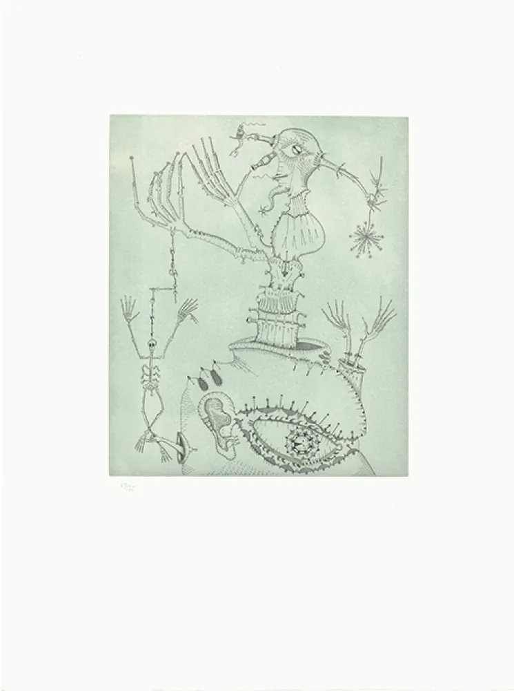 Гравюра Ponç - Homenaje a Bruhegel (sic!)