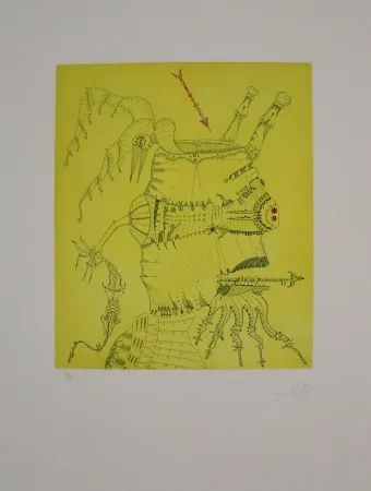 Офорт И Аквитанта Ponç - Homenaje a Dürer