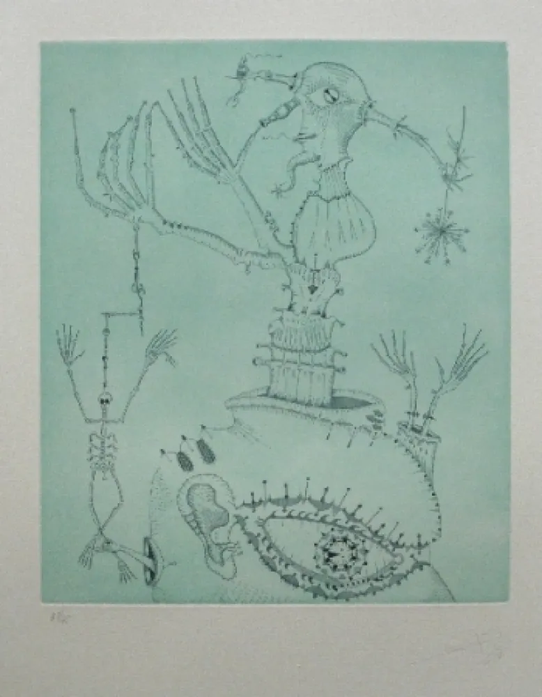 Офорт И Аквитанта Ponç - Hommage à Bruhegel