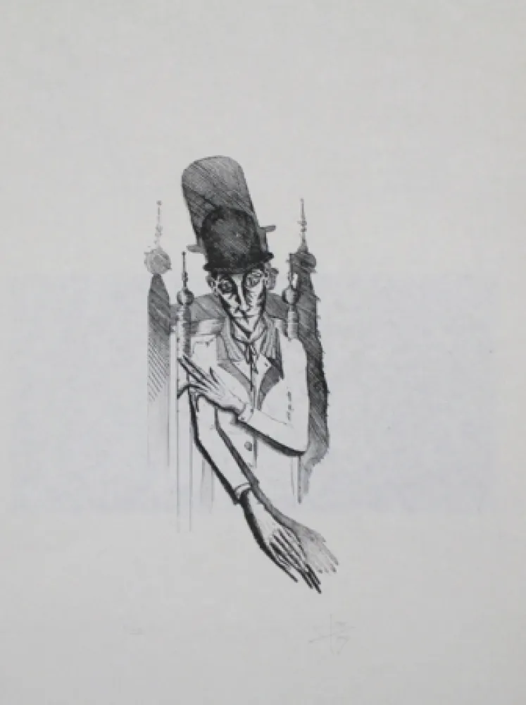 Гравюра Ponç - Kafka 7