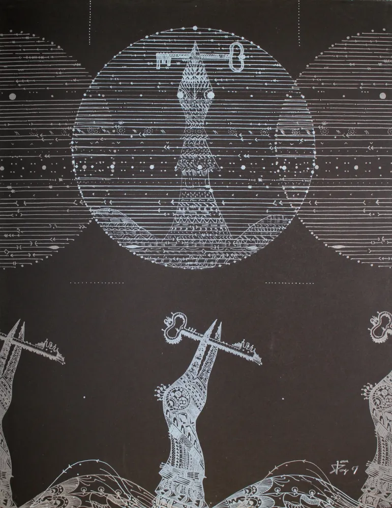 Литография Ponç - Vögel und Schlüssel (Birds and Key)