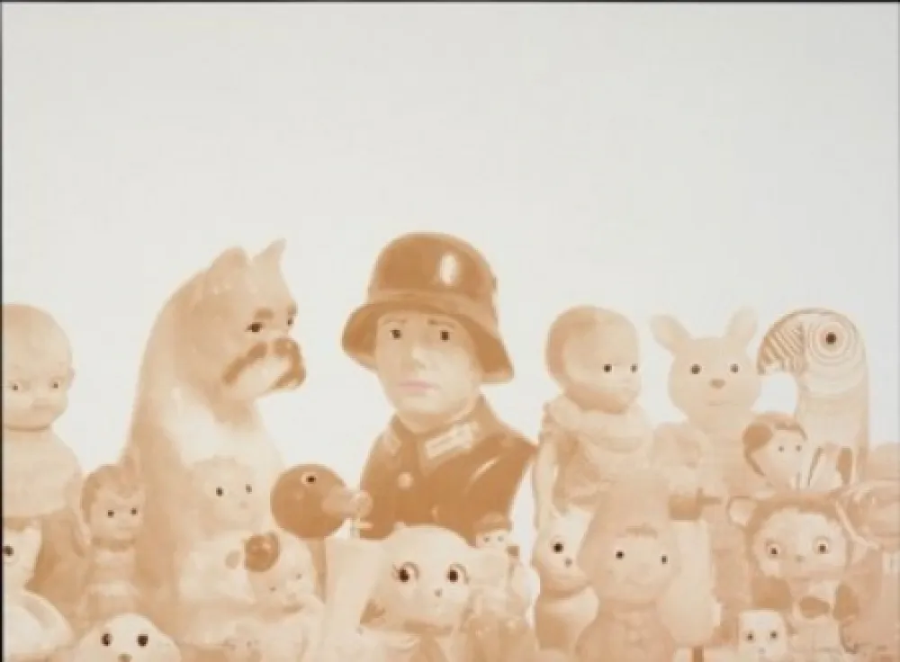 Литография Porter - Sin título con nazi