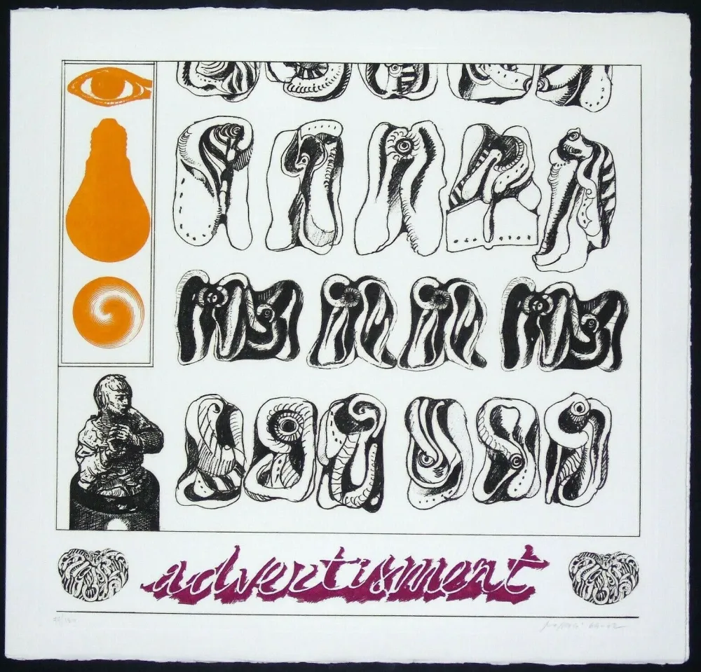 Гравюра Pozzati - Advertisment