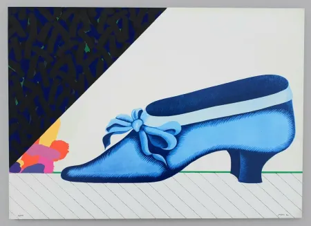 Сериграфия Pozzati - Due passi en plen air