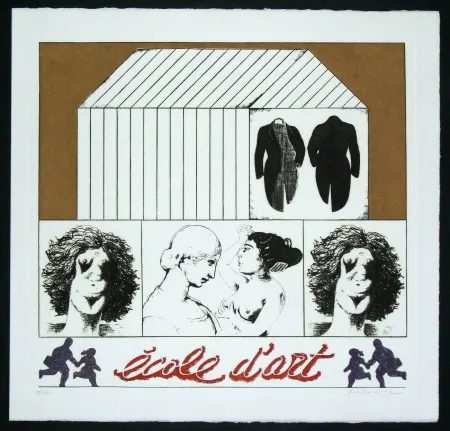 Гравюра Pozzati - Ecole d'art