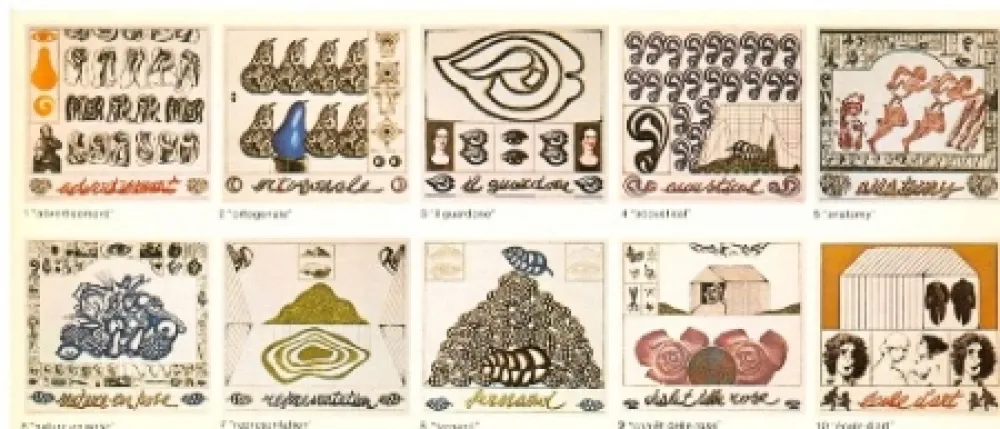 Офорт И Аквитанта Pozzati - L'anatomia della bellezza