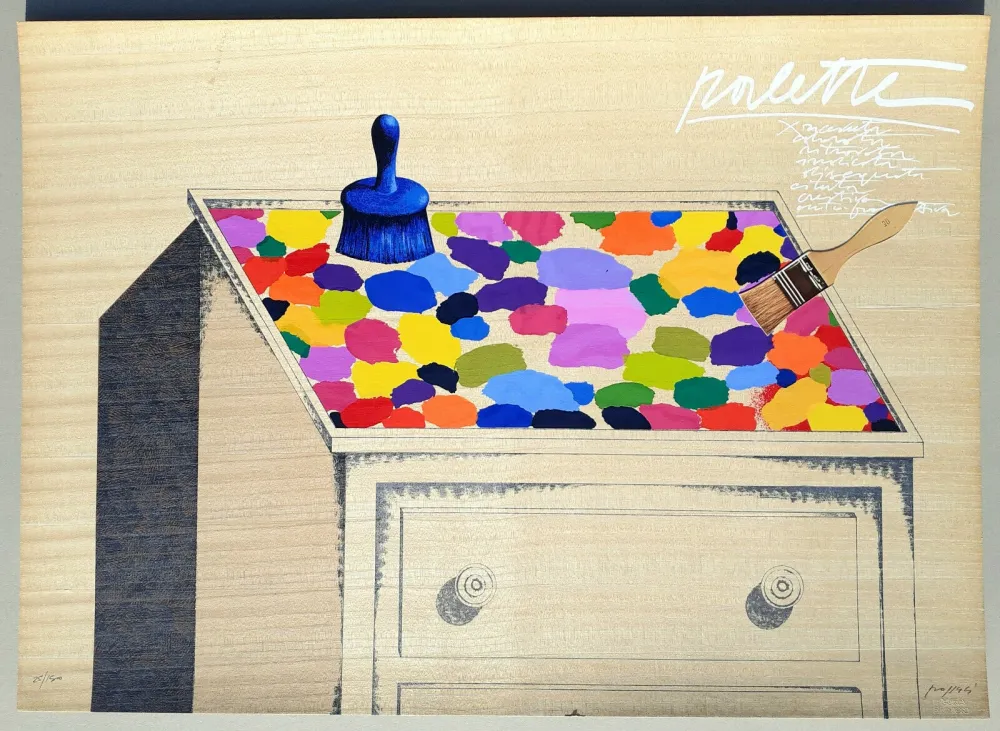 Сериграфия Pozzati - Palette