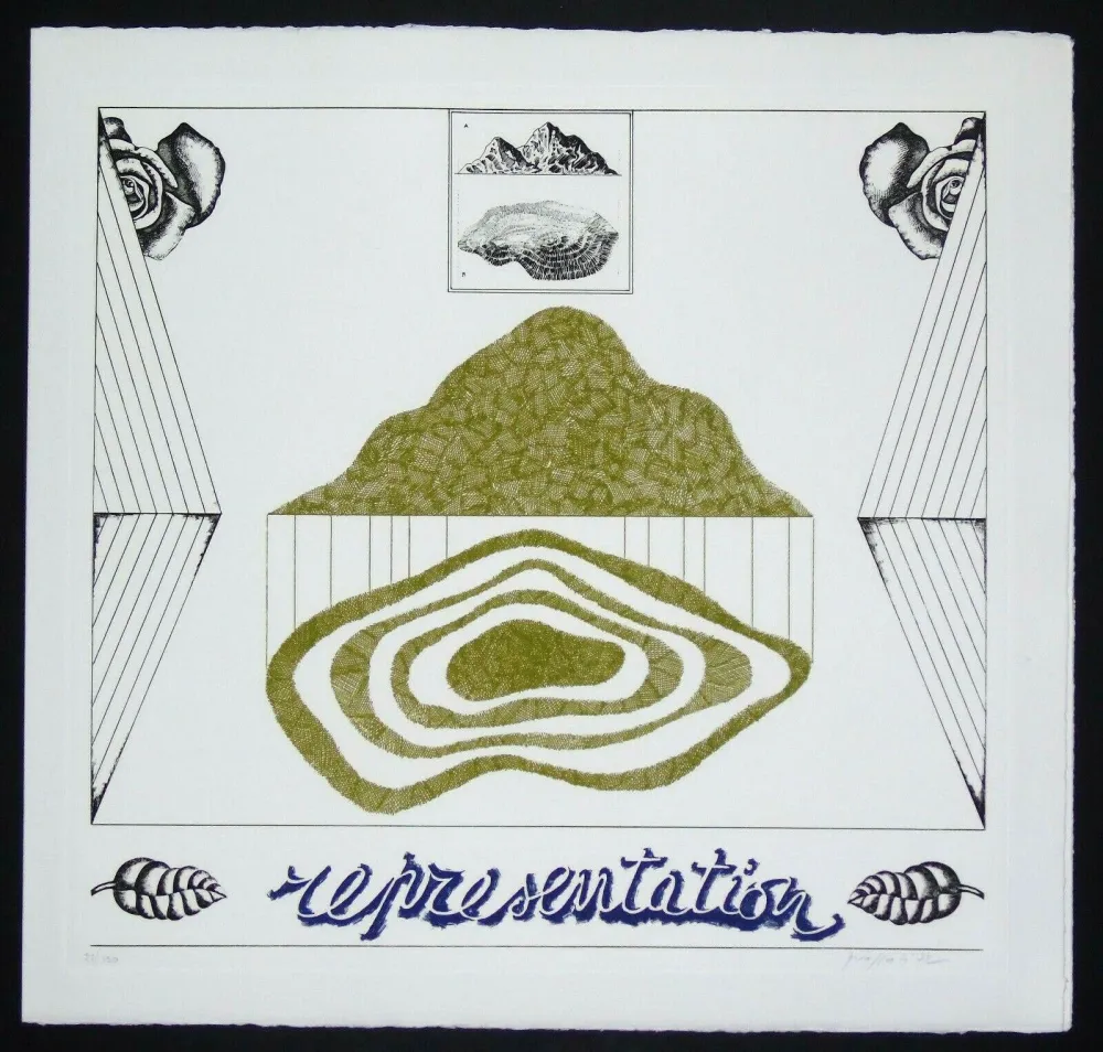 Гравюра Pozzati - Representation