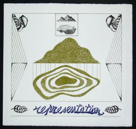 Гравюра Pozzati - Representation